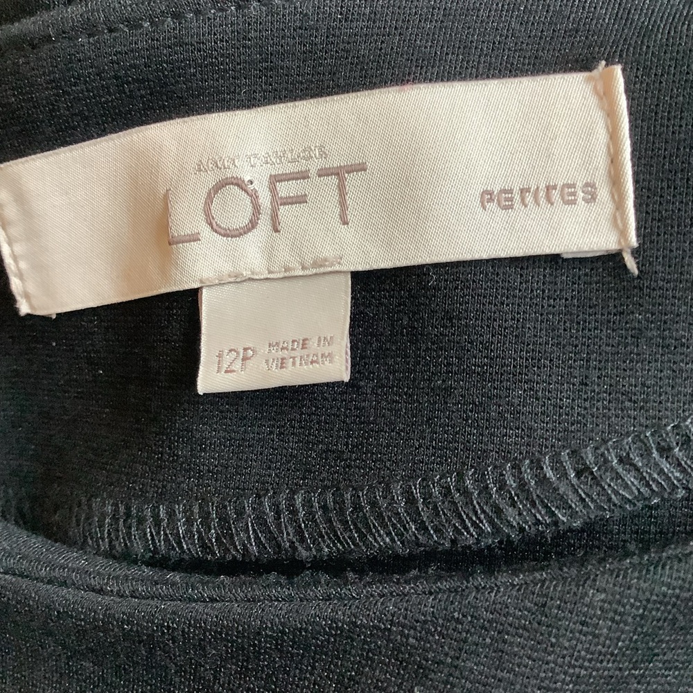 LOFT Classic Black Midi Dress - Picture 5 of 6